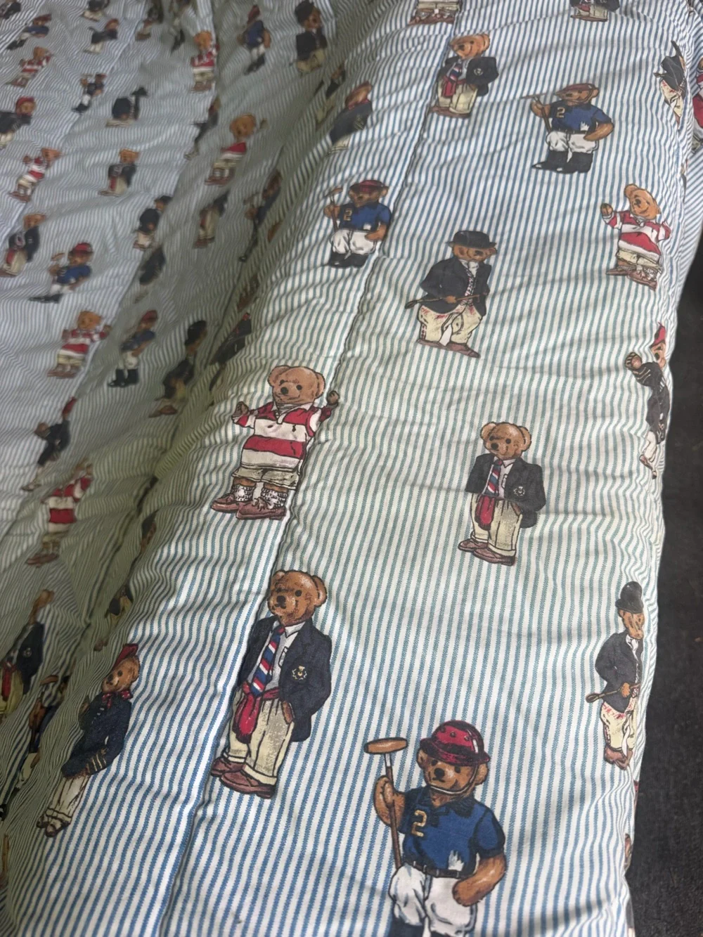 Vintage RALPH LAUREN Polo Bear Twin Comforter